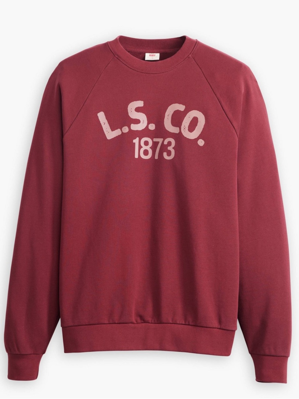 Levi's Men's Crewneck Sweatshirt - Burgundy